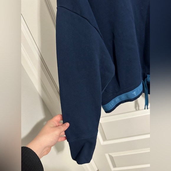 Under Armour Project Rock Blue Crewneck Sweatshirt Size Large Women's Oversized - Picture 5 of 10